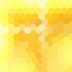 Background made of hexagons. Square composition with geometric shapes