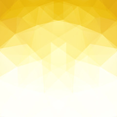 Abstract yellow mosaic background. Triangle geometric background. 