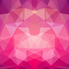 Abstract background consisting of pink triangles. Geometric design 