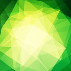 Fototapeta na wymiar Abstract geometric style green background. Green business background