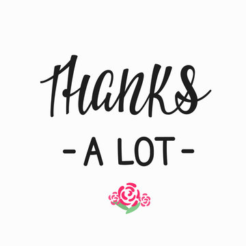 Thank you Family Positive quote lettering