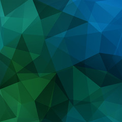 Abstract geometric style green background. Dark blue business background