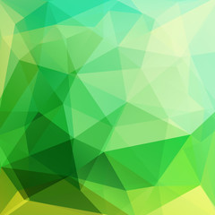Plakat Abstract background consisting of green triangles. Geometric design