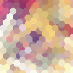 Fototapeta na wymiar Abstract background consisting of beige hexagons. Geometric design