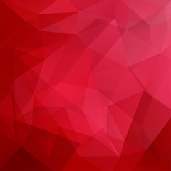 Abstract polygonal vector background. Red geometric vector 
