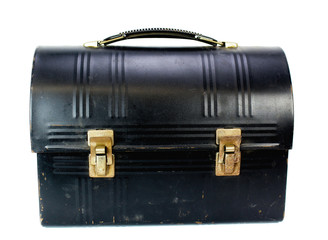 Old metal lunch box
