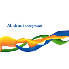 Abstract backdrop with ribbons