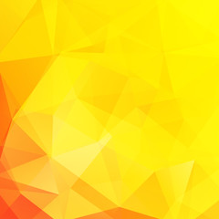 Abstract yellow polygonal vector background. Geometric vector illustration