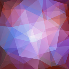Fototapeta premium Abstract background consisting of purple triangles. Geometric design