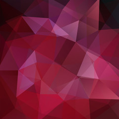Abstract polygonal vector background. Dark red geometric illustration