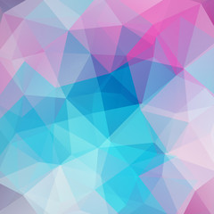 abstract background consisting of pink, blue triangles, vector illustration