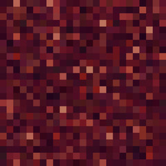 Geometric pixel pattern. Seamless. Vector illustration. Brown colors