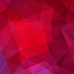 Abstract polygonal christmas background. Red geometric vector 