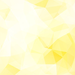 Fototapeta premium Abstract polygonal light background. Yellow geometric vector illustration