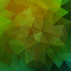 abstract background consisting of green triangles, vector illustation