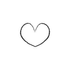 Heart doodle set, vector illustration hand drawn
