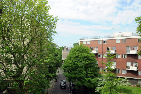 Cityscape in Bayswater, London, United Kingdom