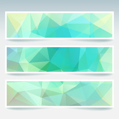 Abstract banner with business design templates. Set of Banners