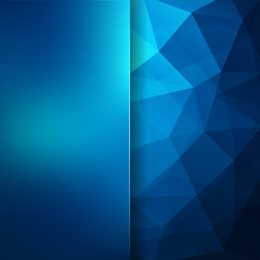 Obraz premium Abstract background consisting of blue triangles. Geometric design