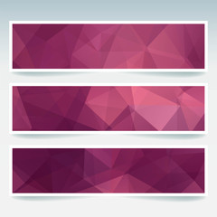 Fototapeta premium Abstract banner with business design templates. Set of Banners