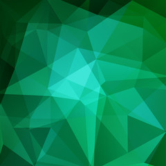 Fototapeta na wymiar Polygonal green vector background. Can be used in cover design