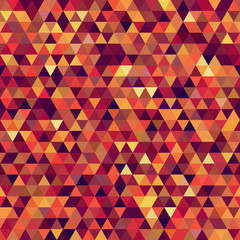 Abstract seamless mosaic background. Triangle geometric background