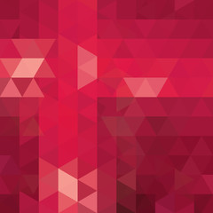 Obraz premium Background made of red triangles. Square composition