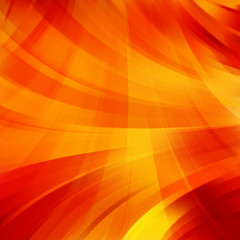 Abstract orange background with swirl waves. 