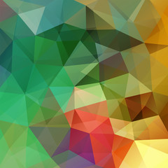 Obraz premium abstract background consisting of yellow, green, red triangles