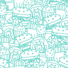 Food seamless pattern.