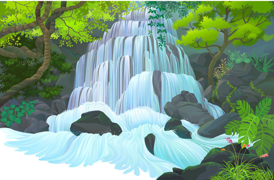 Majestic waterfalls 