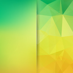 Background of geometric shapes. Blur background with glass. 