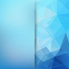 Polygonal vector background. Blur background. 