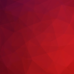 Obraz premium Abstract polygonal vector background. Red geometric vector
