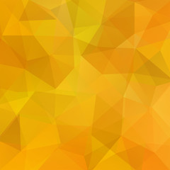 Background made of yellow, orange triangles. Square compositi