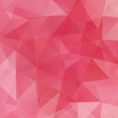 Abstract red mosaic background. Triangle geometric background. 