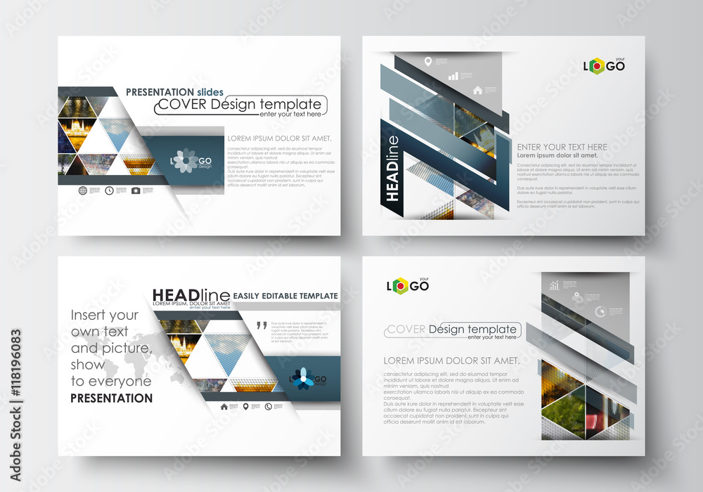 Aufkleber business templates for presentation slides. easy editable layouts in flat design. abstract multicolo