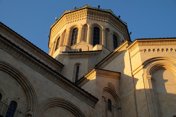Fototapeta na wymiar Holy Trinity Cathedral of Tbilisi