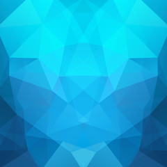 Background of geometric shapes. Blue mosaic pattern. 