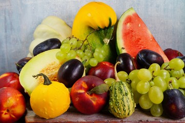 Vegetables and fruits in the autumn diet
