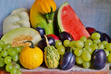 Vegetables and fruits in the autumn diet
