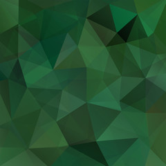 abstract background consisting of dark green triangles, vector