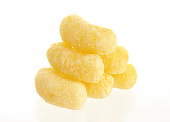 Corn sticks isolated