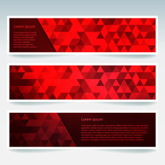 Fototapeta premium Abstract banner with business design templates. Set of Banners