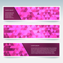 Abstract banner with business design templates. Set of Banners 