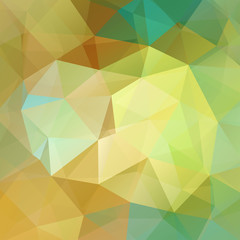 abstract background consisting of beige, yellow, green triangles