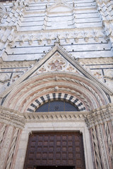 Facade of Siena Cathedral Church