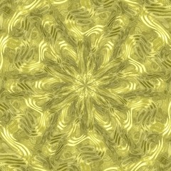 Radial alien fluid metal generated texture