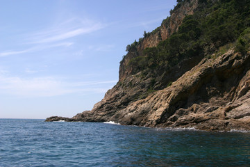 Fototapeta premium spanische Mittelmeerküste, Wellen und Strand