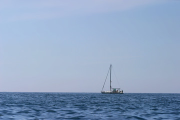 Obraz premium spanische Mittelmeerküste, Wellen und Strand